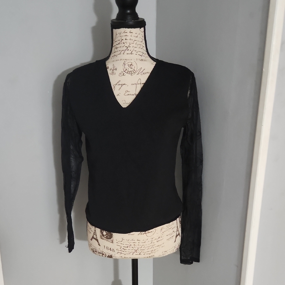 Kenar Black Knit Top